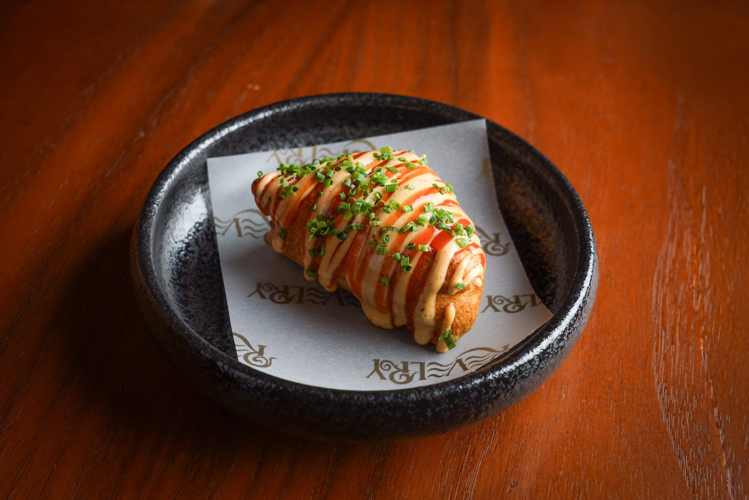 Bread Pakoda, Ratatouille & Brie, Guntur Chili Sauce